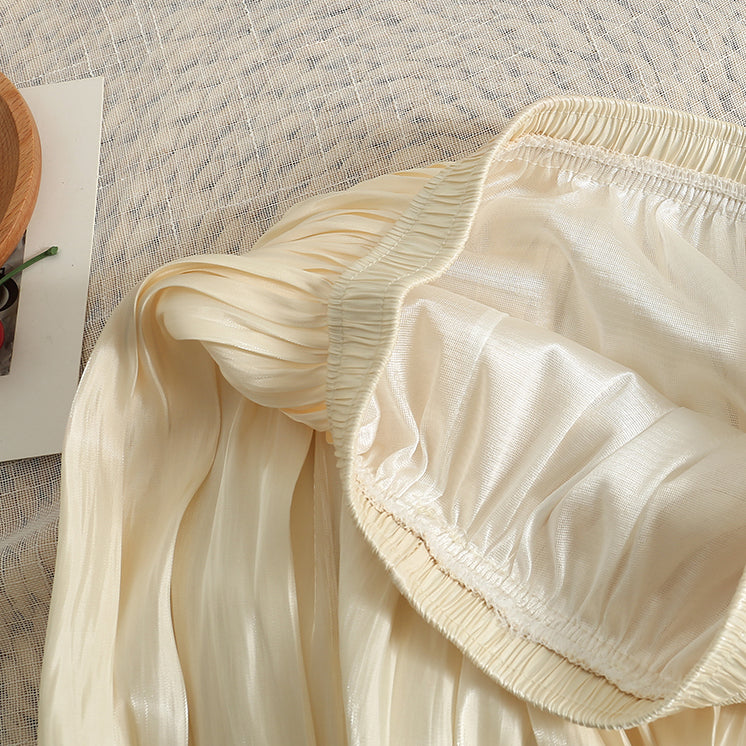 Satin Shine Midi Skirt (7 Colors)