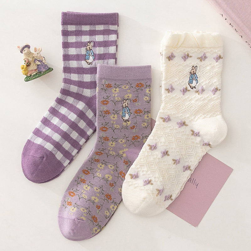 Peter Rabbit Sock Set (Purple)