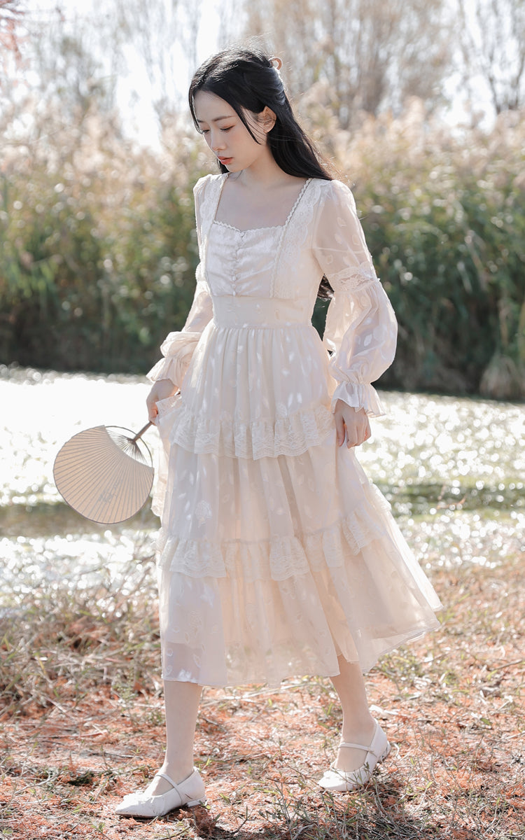 Ethereal Dreams Midi Dress (White)