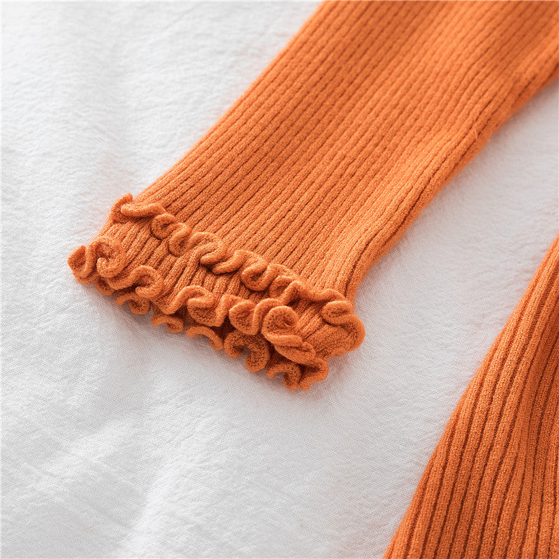 Basic Frilly Mock Neck Sweater (17 Colors)