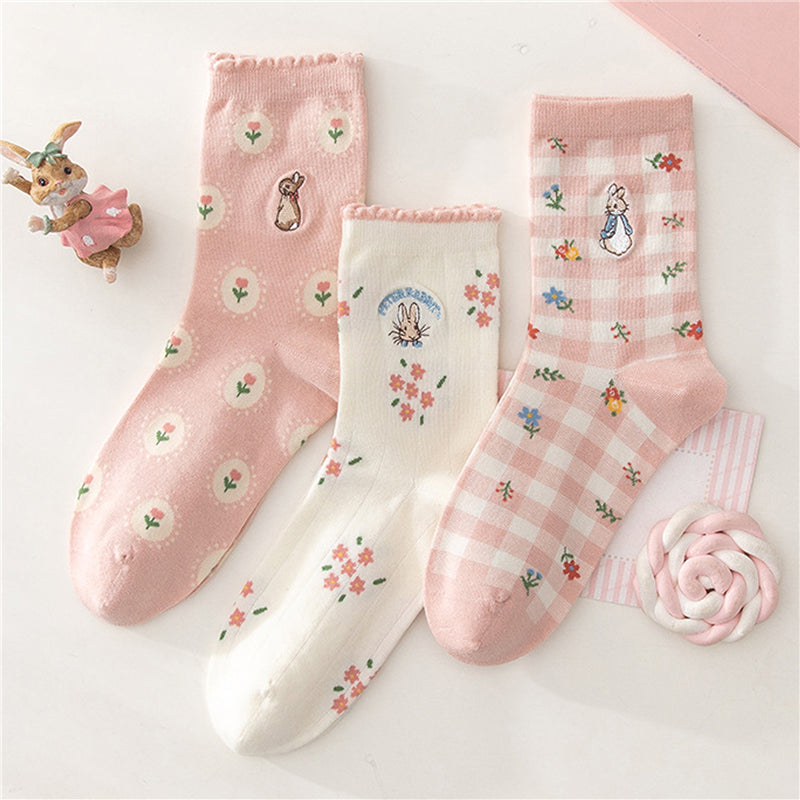 Peter Rabbit Sock Set (Pink)