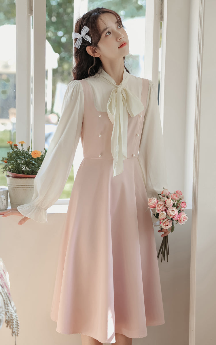 Missy Tie Neck Midi Dress (2 Colors)