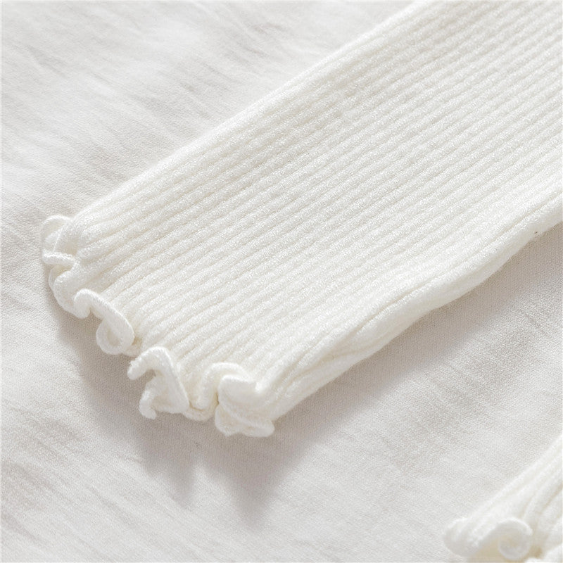 Basic Frilly Mock Neck Sweater (9 Colors)