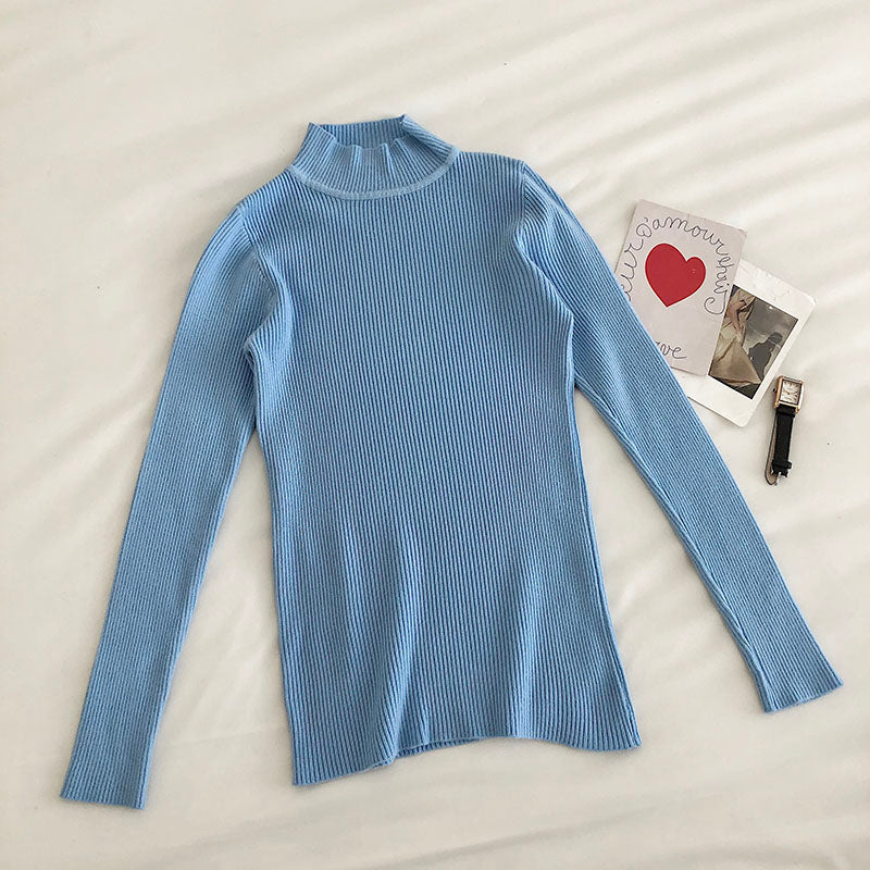 Basic Mock Neck Sweater (14 Colors)
