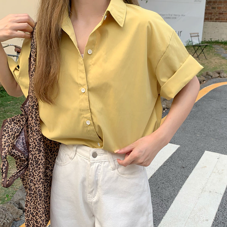 Basic Button Up Shirt (5 Colors)