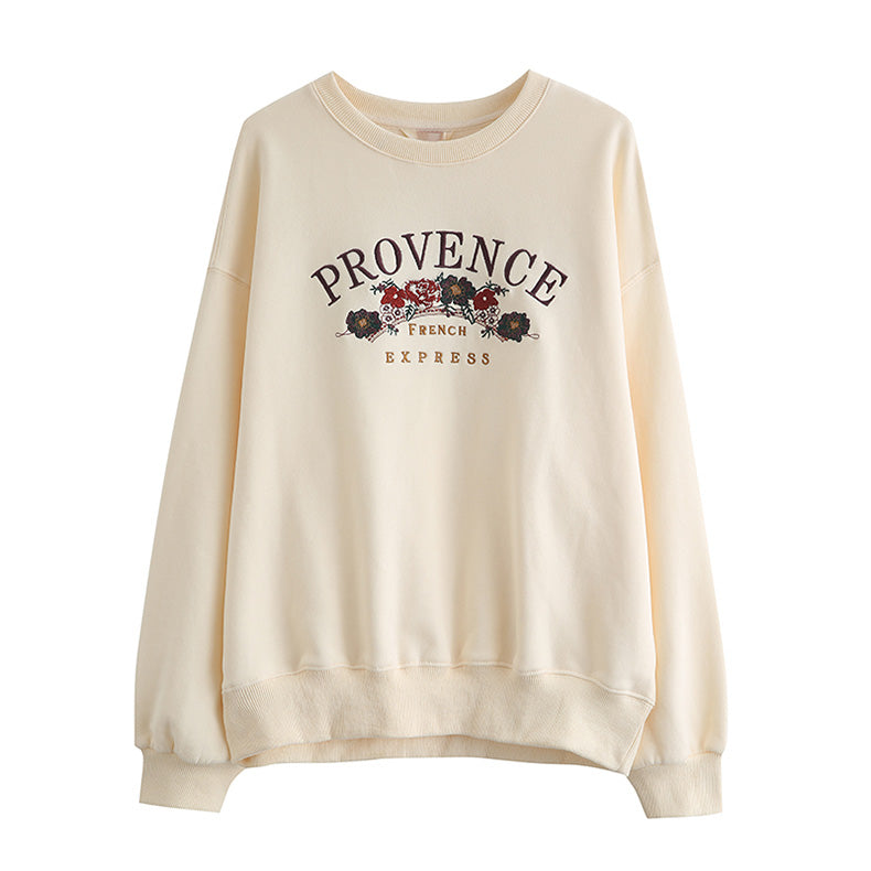 Provence Floral Sweatshirt (Cream)