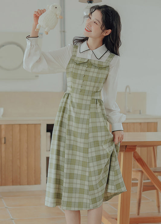 Plaid Cami Swing Dress (2 Colors)