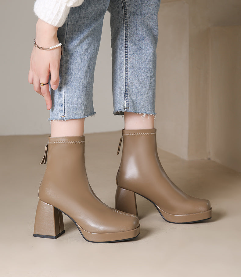 High Ankle Platform Boots (3 Colors)