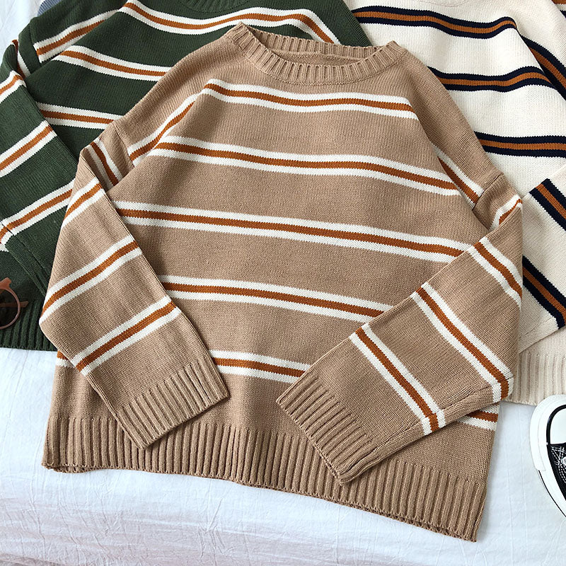 Double Stripe Sweater (5 Colors)
