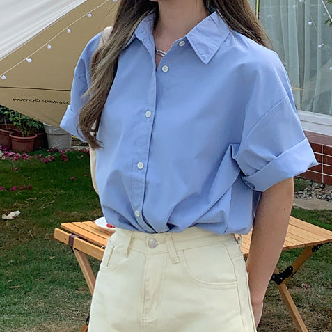 Basic Button Up Shirt (5 Colors)