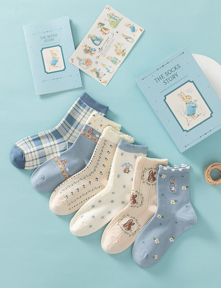 Peter Rabbit Socks Gift Box (Blue)