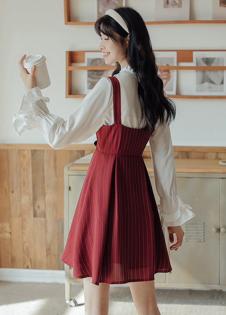 Button Up Stripe Mini Dress (3 Colors)