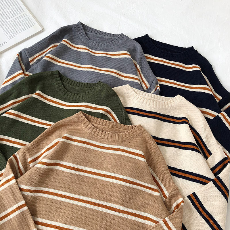Double Stripe Sweater (5 Colors)