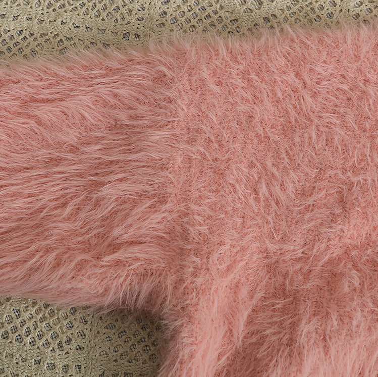 Fuzzy Cropped Sweater (5 Colors)