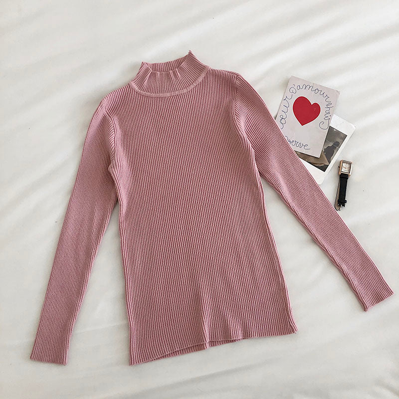 Basic Mock Neck Sweater (14 Colors)
