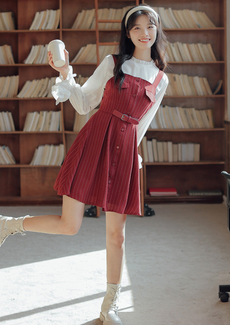 Button Up Stripe Mini Dress (3 Colors)