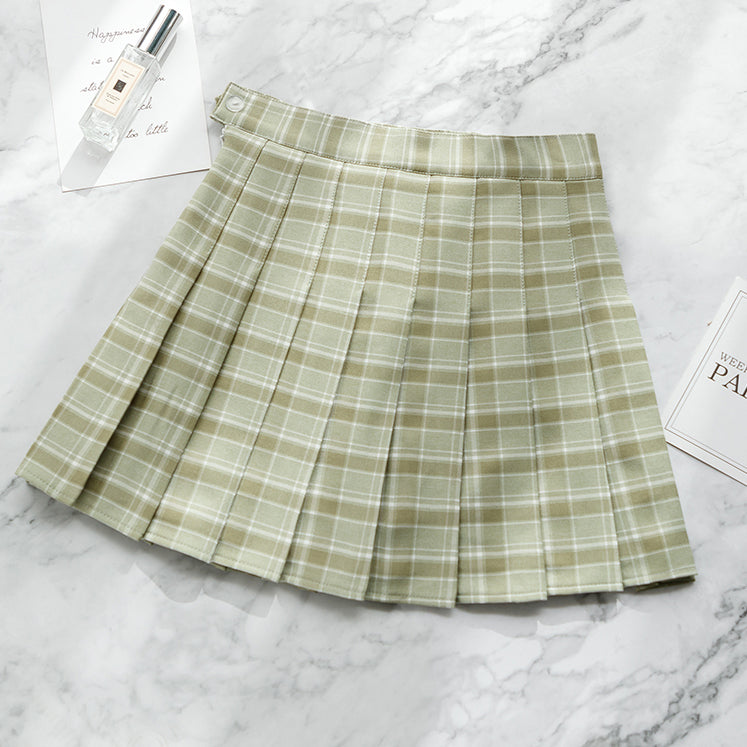 Citrus Plaid Tennis Skirt (2 Colors)