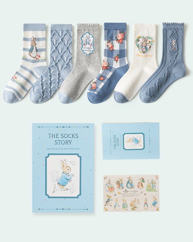 Peter Rabbit Socks Gift Box (Blue)
