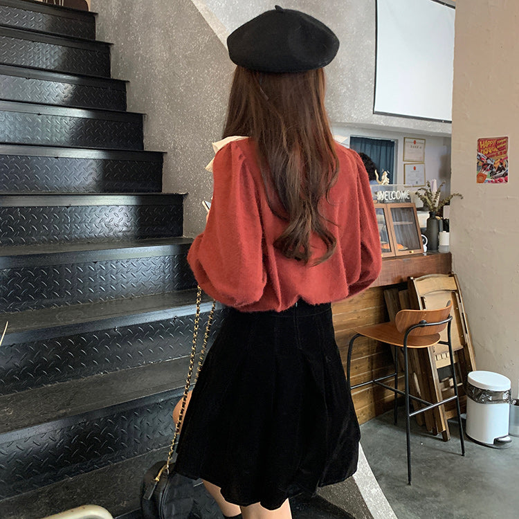 Ruffle Lace Sweater (2 Colors)
