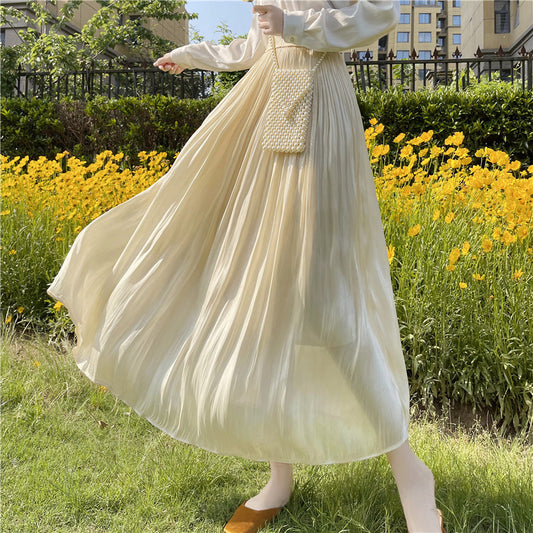 Satin Shine Midi Skirt (7 Colors)