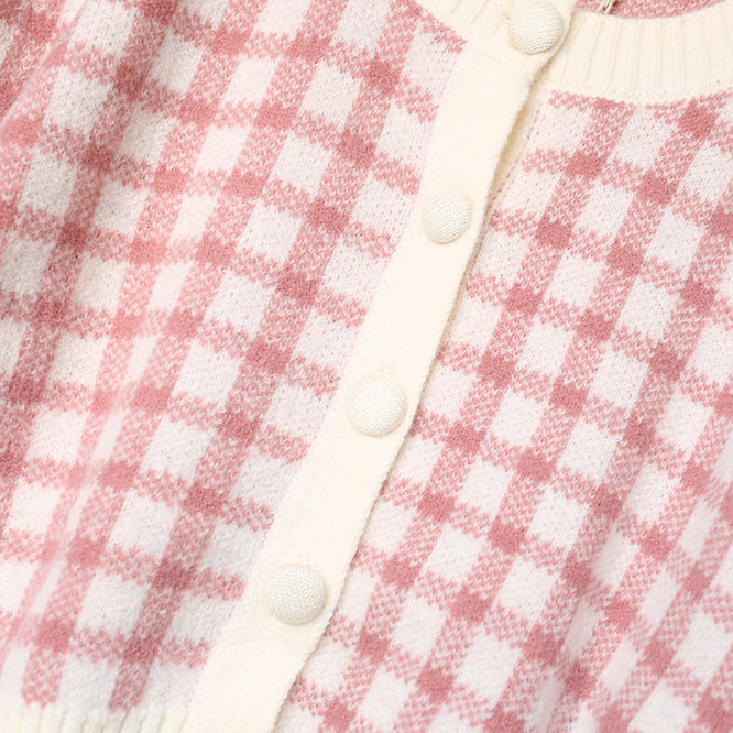 Cropped Gingham Cardigan (5 Colors)
