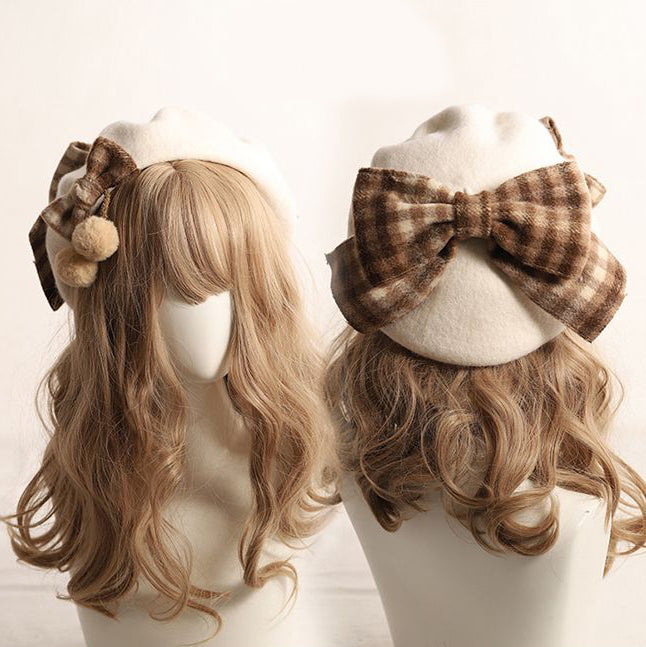 Sweet Bow Beret (4 Colors)