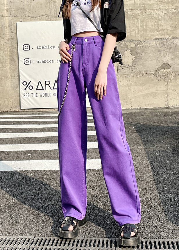 Color Pop Straight Leg Jeans (4 Colors)