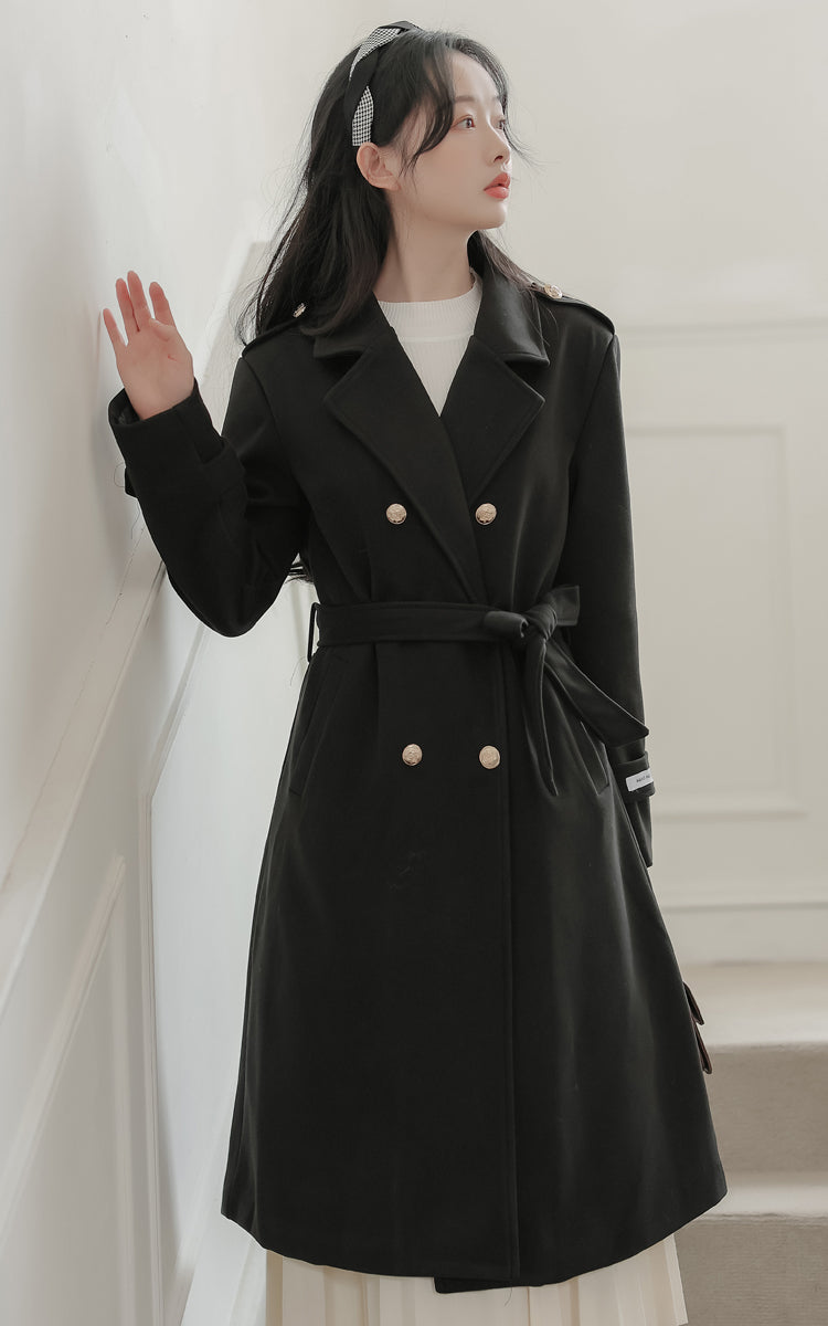 Classic Double Breasted Coat (2 Colors)