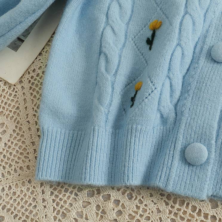 Little Tulip Cropped Cardigan (4 Colors)