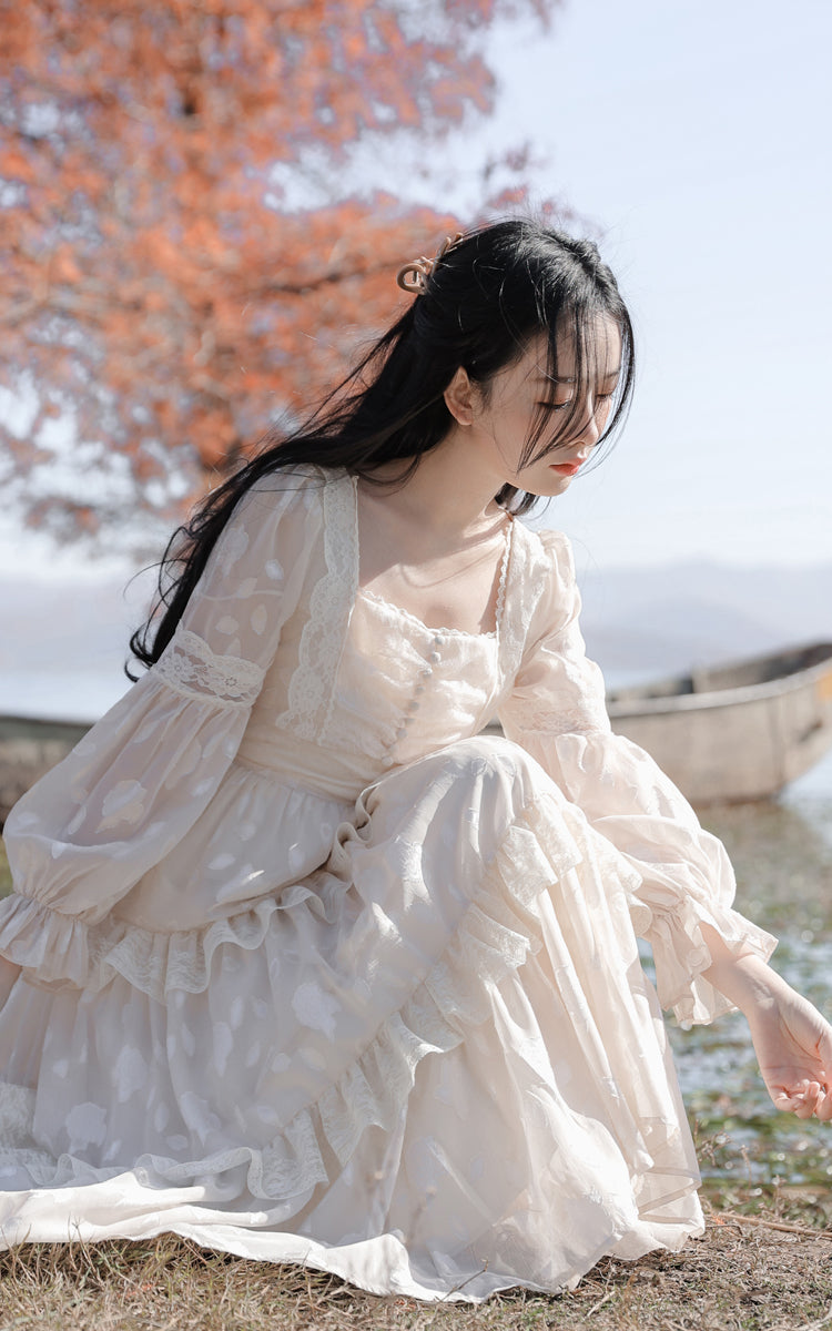 Ethereal Dreams Midi Dress (White)
