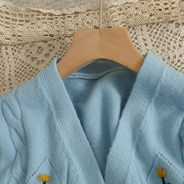 Little Tulip Cropped Cardigan (4 Colors)