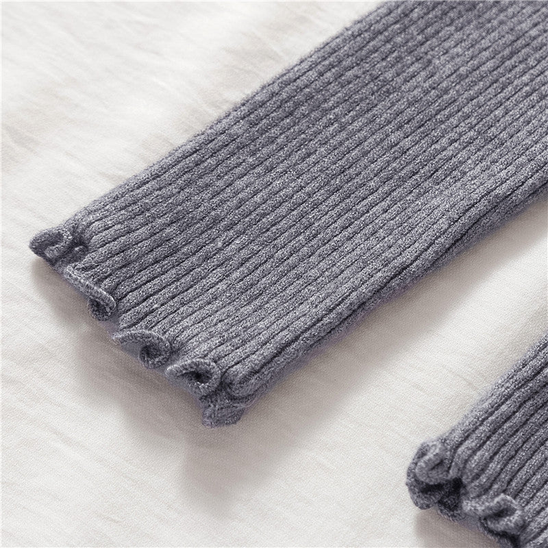 Basic Frilly Mock Neck Sweater (9 Colors)