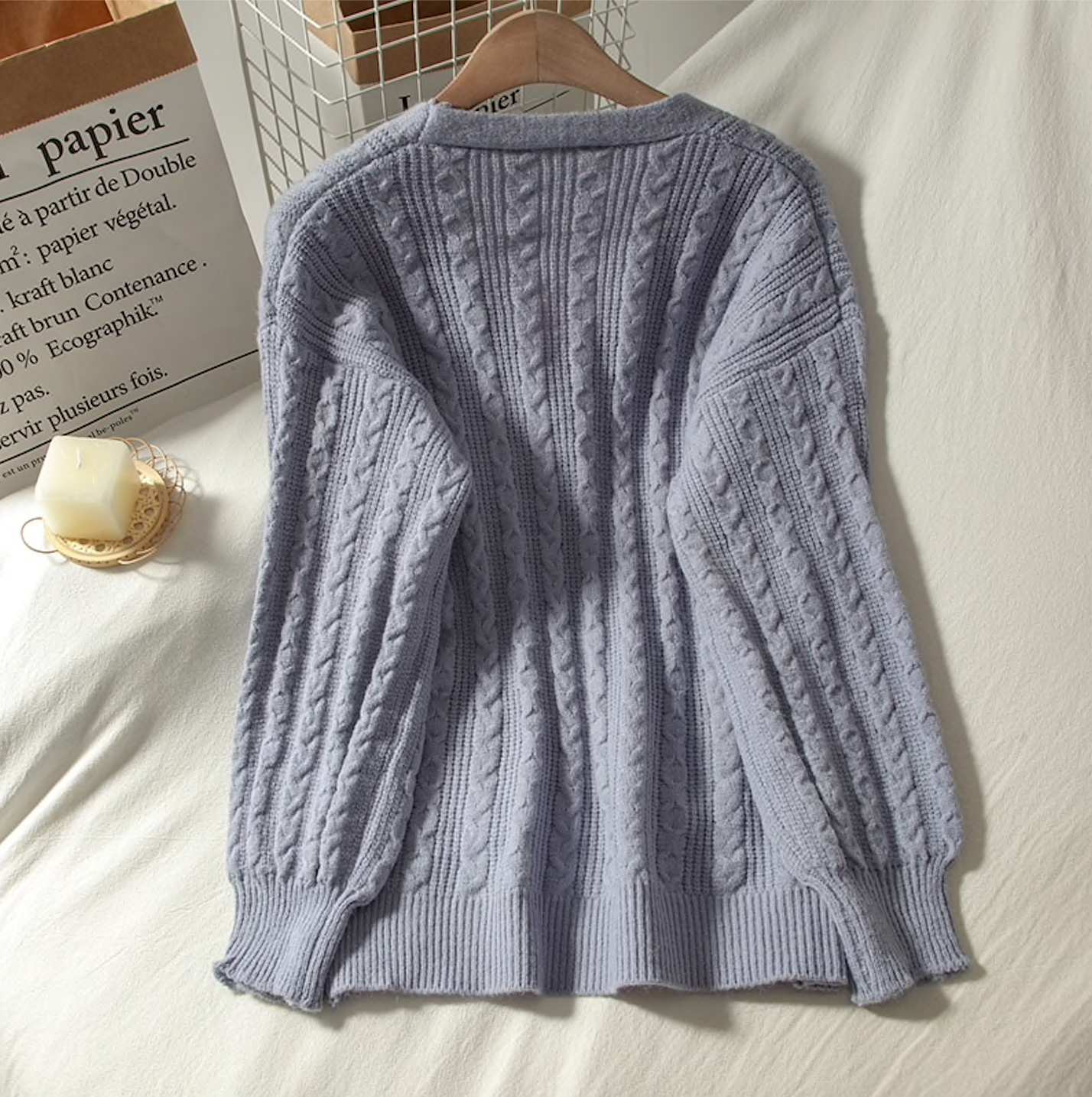 Cherry Pom Pom Cardigan (4 Colors)