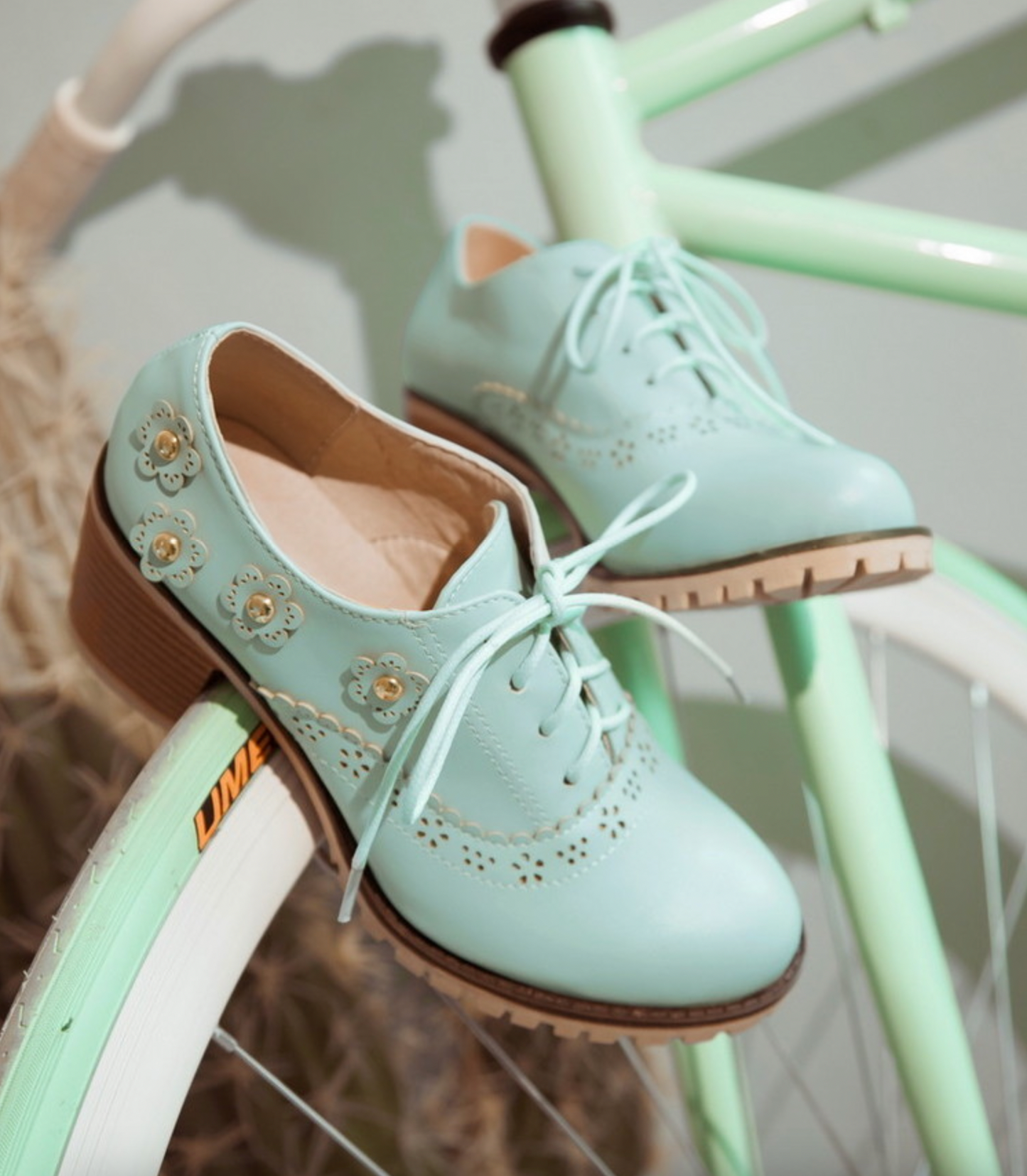 Flower Oxford Booties (4 Colors)