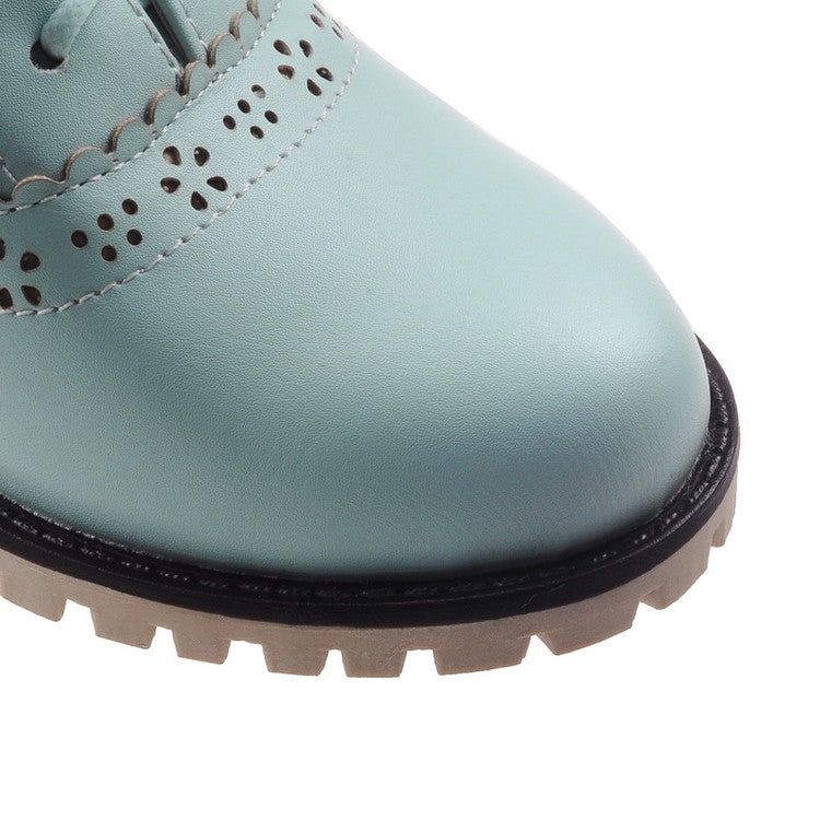 Flower Oxford Booties (4 Colors)