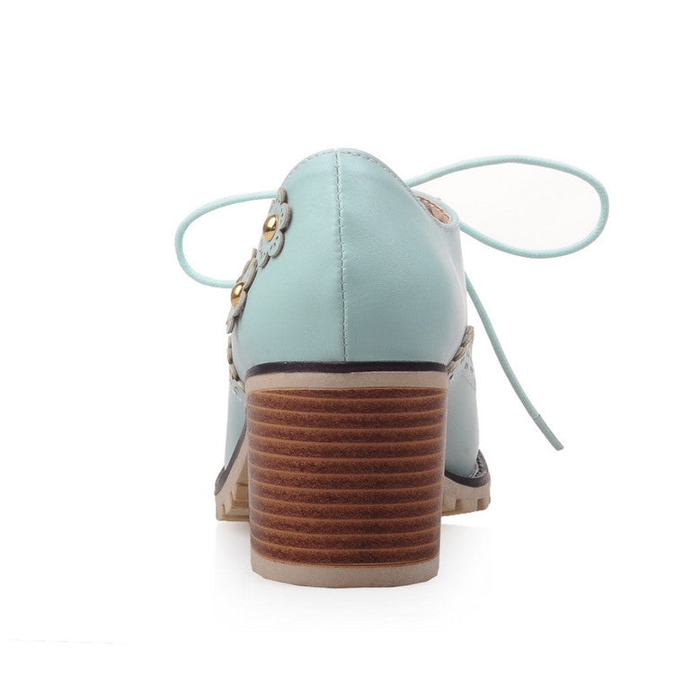 Flower Oxford Booties (4 Colors)
