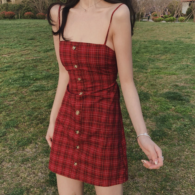 Cami hotsell dress plaid