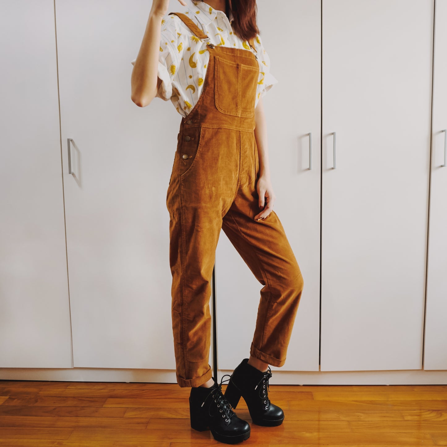 Corduroy Overalls (Mustard)