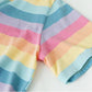 Pastel Rainbow Stripe Shirt (Multicolor)