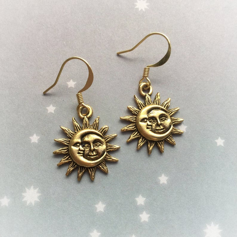 Sun & Moon Earrings (2 Colors)