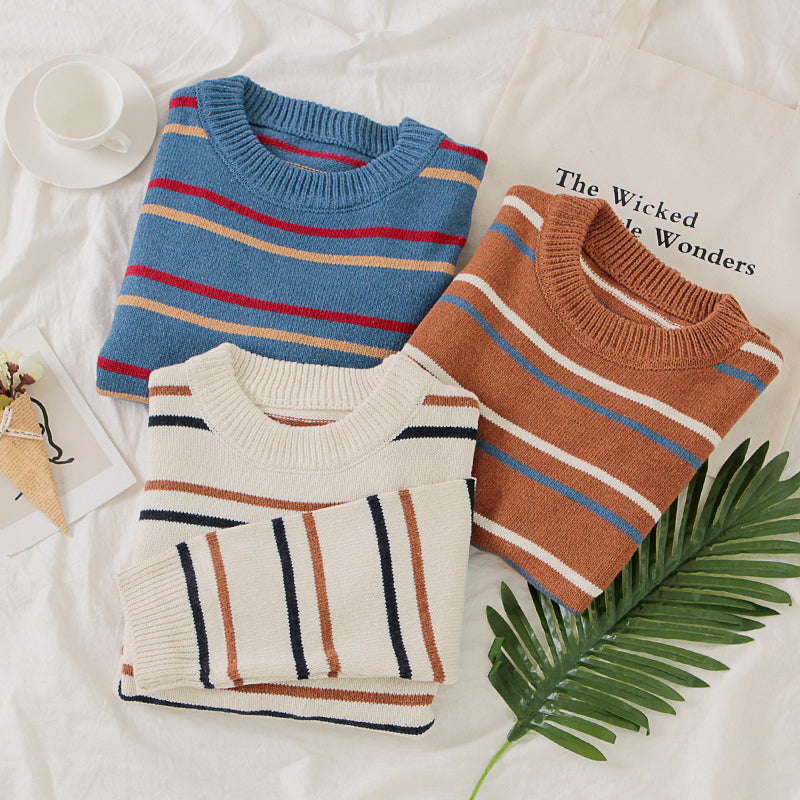 School Stripe Sweater (3 Colors)