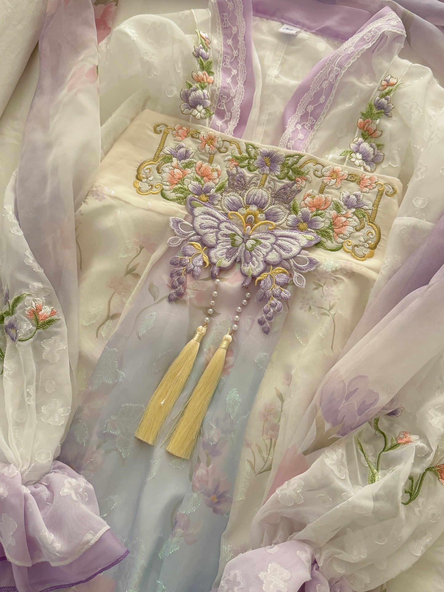Butterfly Wings Qixiong Ruqun Set (Purple)