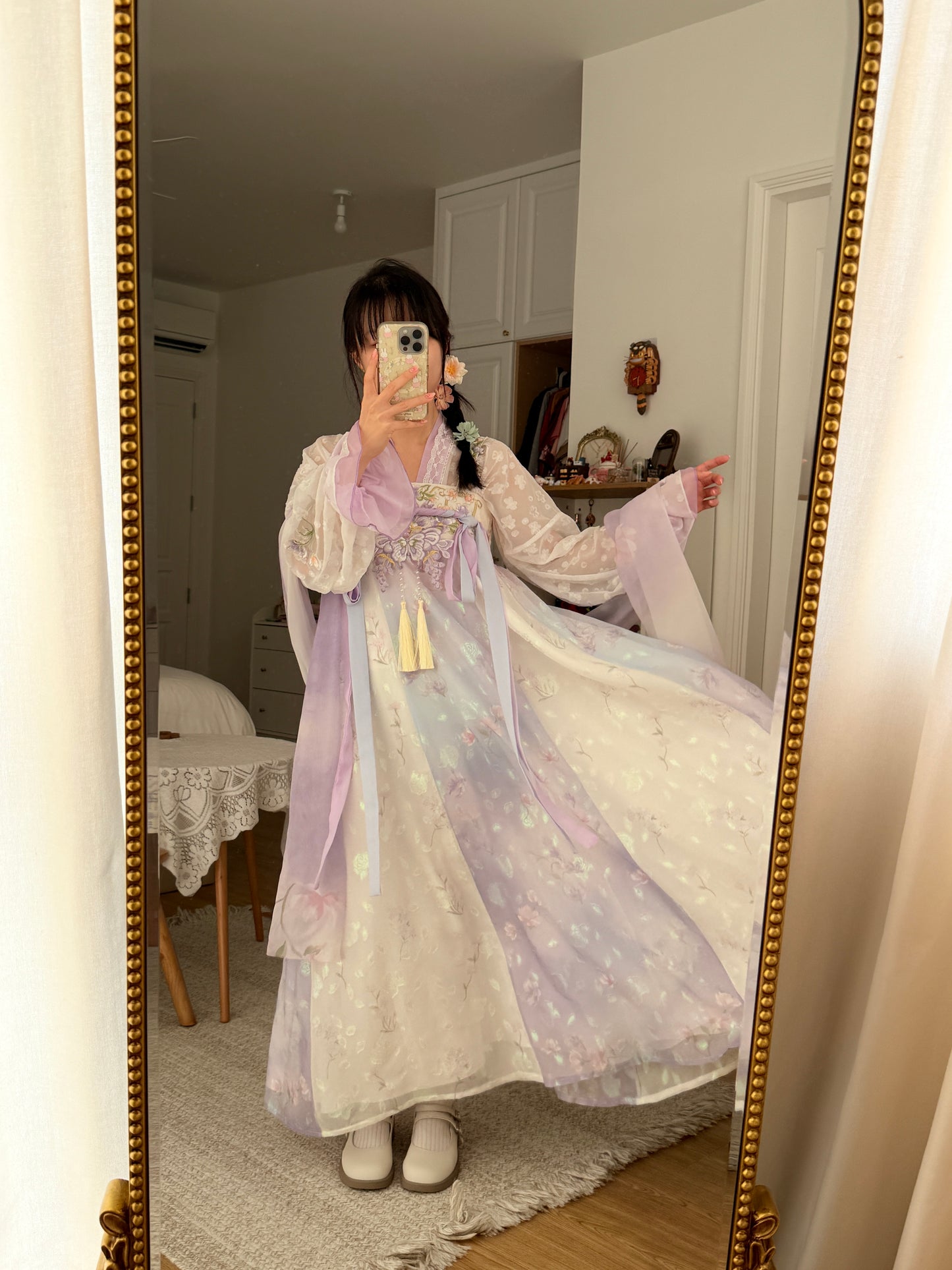Butterfly Wings Qixiong Ruqun Set (Purple)