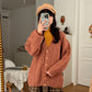Chunky Cable Knit Cardigan (Blush Pink)