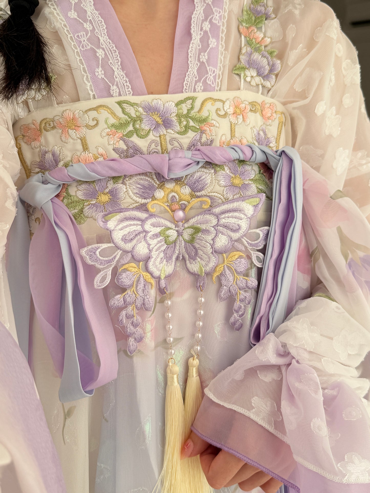 Butterfly Wings Qixiong Ruqun Set (Purple)