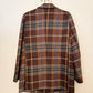 Forest Plaid Blazer Jacket (Brown)