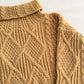 Chunky Cable Knit Turtleneck Sweater (Golden Yellow)