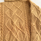 Chunky Cable Knit Turtleneck Sweater (Golden Yellow)