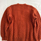Chunky Cable Knit Cardigan (Burnt Caramel)