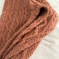 Chunky Cable Knit Cardigan (Blush Pink)